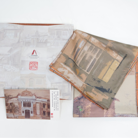 Tsinghua University Customized Silk Scarf